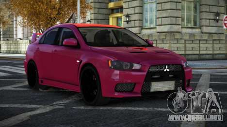 Mitsubishi Lancer Evolution X Dugiwe para GTA 4