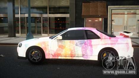Nissan Skyline R34 Olasin S12 para GTA 4