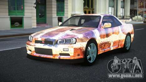 Nissan Skyline R34 Jashra S6 para GTA 4