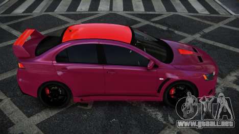 Mitsubishi Lancer Evolution X Dugiwe para GTA 4