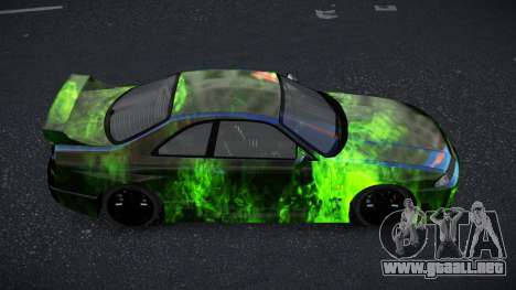 Nissan Skyline R33 GT-R Baslly S14 para GTA 4