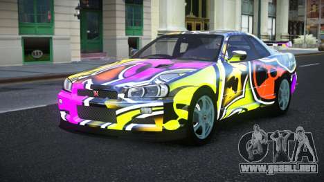 Nissan Skyline R34 Jashra S10 para GTA 4