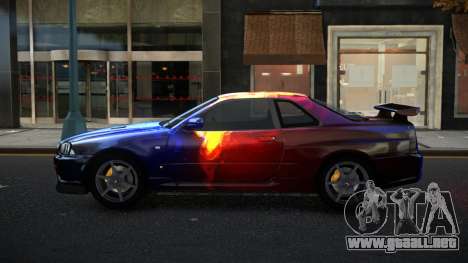 Nissan Skyline R34 Olasin S6 para GTA 4
