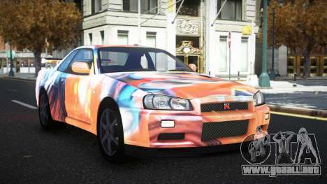 Nissan Skyline R34 Olasin S5 para GTA 4