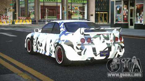 Nissan Skyline R33 Chriley S12 para GTA 4