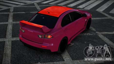 Mitsubishi Lancer Evolution X Dugiwe para GTA 4