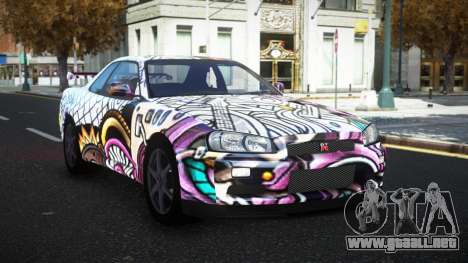 Nissan Skyline R34 Olasin S8 para GTA 4