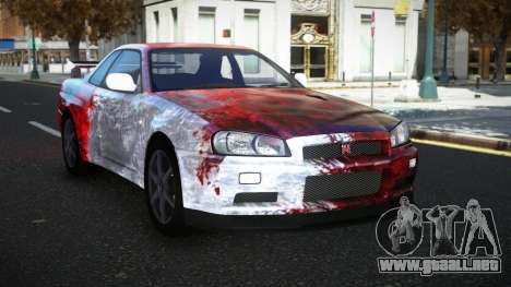 Nissan Skyline R34 Olasin S10 para GTA 4