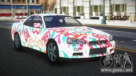 Nissan Skyline R34 Jashra S8 para GTA 4