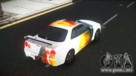 Nissan Skyline R34 Olasin S9 para GTA 4