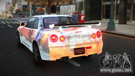 Nissan Skyline R34 Olasin S5 para GTA 4