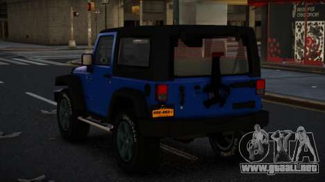 Jeep Wrangler Yuledo para GTA 4