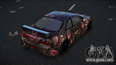 Nissan Skyline R33 GT-R Baslly S6 para GTA 4