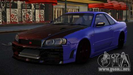 Nissan Skyline R34 Cijagas para GTA 4