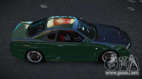 Nissan Skyline R34 Nudtap para GTA 4