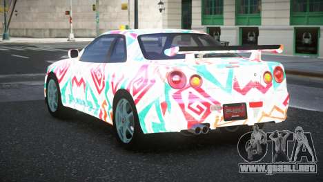 Nissan Skyline R34 Jashra S8 para GTA 4