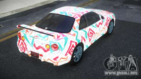 Nissan Skyline R34 Jashra S8 para GTA 4