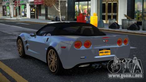 Chevrolet Corvette Pozpuce para GTA 4