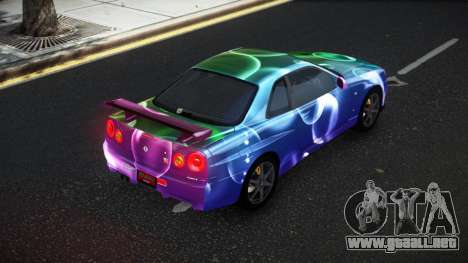 Nissan Skyline R34 Olasin S3 para GTA 4