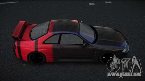 Nissan Skyline R33 GT-R Baslly S5 para GTA 4
