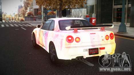 Nissan Skyline R34 Olasin S12 para GTA 4