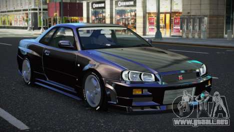 Nissan Skyline R34 Menhiluw para GTA 4