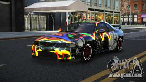 Nissan Skyline R33 Chriley S1 para GTA 4