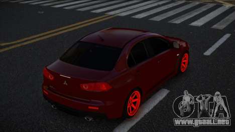 Mitsubishi Lancer Evolution X Xofiweyor para GTA 4