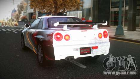 Nissan Skyline R34 Olasin S10 para GTA 4