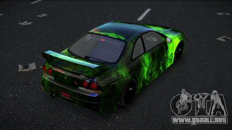 Nissan Skyline R33 GT-R Baslly S14 para GTA 4