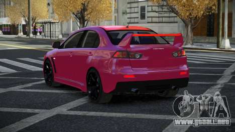 Mitsubishi Lancer Evolution X Dugiwe para GTA 4