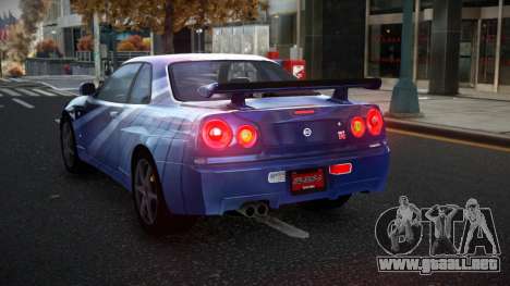 Nissan Skyline R34 Olasin S7 para GTA 4