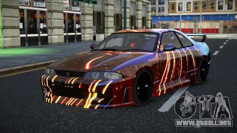 Nissan Skyline R33 GT-R Baslly S12 para GTA 4