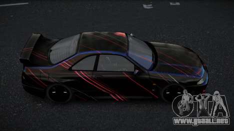 Nissan Skyline R33 GT-R Baslly S1 para GTA 4