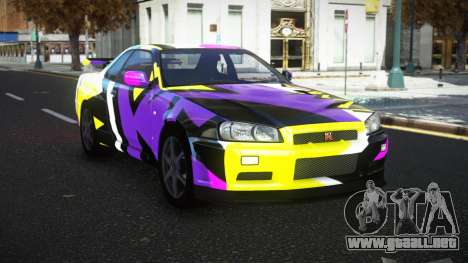 Nissan Skyline R34 Olasin S2 para GTA 4