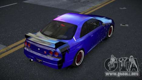 Nissan Skyline R33 Chriley S5 para GTA 4