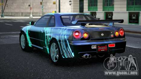 Nissan Skyline R34 Jashra S1 para GTA 4