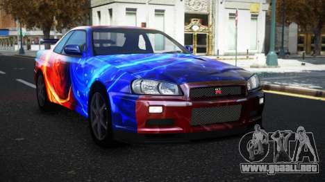 Nissan Skyline R34 Olasin S6 para GTA 4
