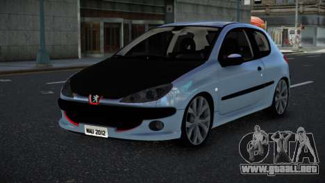 Peugeot 206 Zevhari para GTA 4