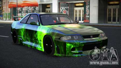 Nissan Skyline R33 GT-R Baslly S14 para GTA 4