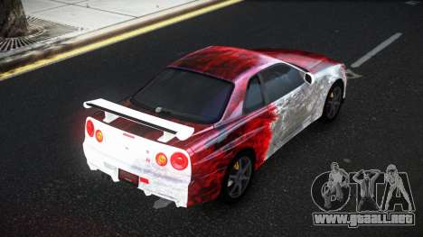 Nissan Skyline R34 Olasin S10 para GTA 4