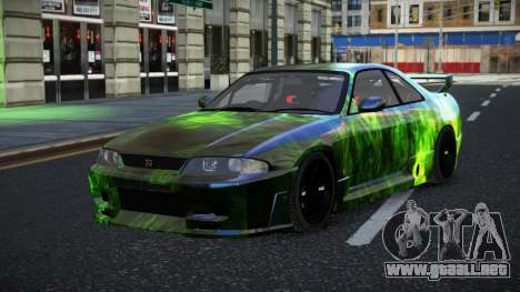 Nissan Skyline R33 GT-R Baslly S14 para GTA 4