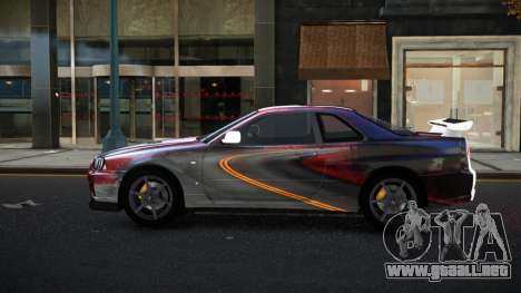 Nissan Skyline R34 Olasin S10 para GTA 4
