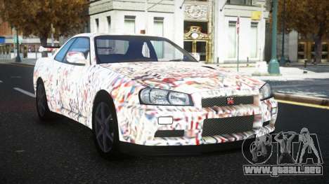 Nissan Skyline R34 Olasin S1 para GTA 4