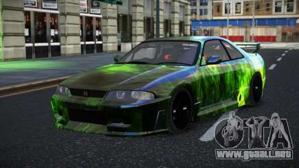 Nissan Skyline R33 GT-R Baslly S14 para GTA 4