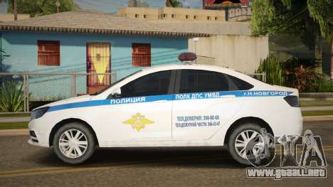 2017 Lada Vesta DPS para GTA San Andreas