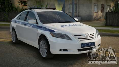 2007 Toyota Camry LE Traffic Police para GTA San Andreas
