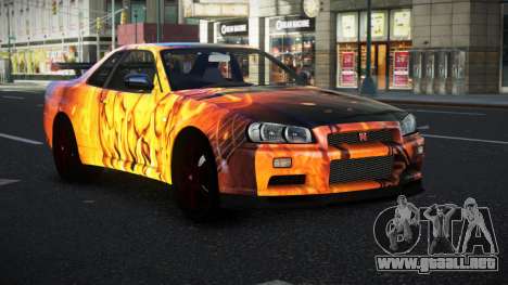 Nissan Skyline R34 Vinor S14 para GTA 4