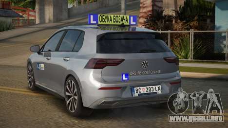 Volkswagen Golf VIII Auto Skola para GTA San Andreas