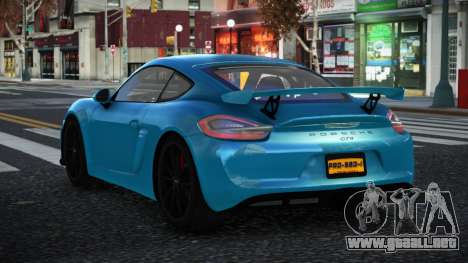 Porsche Cayman GT4 Zeblose para GTA 4